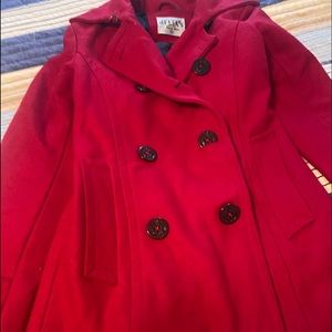 Red Pea Coat